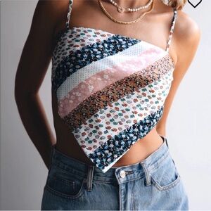 Princess Polly Chelina‎ Handkerchief Bandana Scarf Tank- Size 8